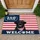 Black Dog American Flag 250 Years Welcome - Patriotic USA 250th Anniversary (1776-2026) Doormat - 1