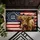 Distressed Highland Cow Betsy Ross American Flag 1776-2026 USA 250th Anniversary Freedom Doormat - 6