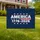 Patriotic AMERICA 1776-2026 Stars Stripes Flag - USA 250th Anniversary Independence Day Yard Sign - 1