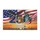 Bald Eagle Statue of Liberty American Flag 250th Anniversary Liberty Bell 1776-2026 Doormat - 3