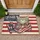 Patriotic Cat American Flag 250th Anniversary Paw Print 1776-2026 - Cat Lover Gift Doormat - 1