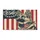 Distressed German Shepherd Paw Print Flag - USA 250th Anniversary 1776-2026 Patriotic Doormat - 3