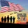 Waving Flag Military Silhouettes & Jets 250th Anniversary 1776-2026 - Thank You Veterans Yard Sign - 6