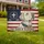 Patriotic Labrador Retriever Distressed American Flag 1776-2026 - USA 250th Anniversary Blessings Yard Sign - 1
