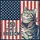 Patriotic Tabby Cat American Flag 250th Anniversary (1776-2026) Freedom Paw Print Yard Sign - 6