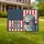 Patriotic Tabby Cat American Flag 250th Anniversary (1776-2026) Freedom Paw Print Yard Sign - 1
