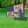 Patriotic Tabby Cat American Flag 250th Anniversary (1776-2026) Freedom Paw Print Yard Sign - 4