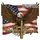 Bald Eagle American Flag We the People Cross 1776 God Bless America - USA 250th Anniversary Yard Sign - 6