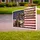 Brindle Bulldog American Flag 250 Years of Freedom - Vintage Americana 250th Anniversary Yard Sign - 3
