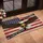 Bald Eagle American Flag We The People 1776 - USA 250th Anniversary Golden Cross Doormat - 4