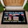 Black Flag Patriotic Silhouettes 1776 - USA 250th Anniversary Military Veteran Tribute Gift Doormat - 1