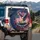 Bald Eagle American Flag NYC Skyline 1776-2026 - USA 250th Anniversary Independence Day Spare Tire Cover - 5