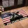 Black Angus Cow Distressed American Flag 1776-2026 - USA 250 Years Strong Patriotic Doormat - 4