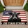 Black Angus Cow Distressed American Flag 1776-2026 - USA 250 Years Strong Patriotic Doormat - 1
