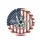 We The People Statue of Liberty Distressed American Flag 1776-2026 - USA 250th Anniversary Patriotic Spare Tire Cover - 3