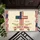 American Flag Cross 1776-2026 - 250 Years of America Patriotic Anniversary Commemoration Doormat - 6