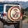 USA 250 Years of Blessing Flag Floral Sun Rays - Patriotic America 1776-2026 Anniversary Spare Tire Cover - 5