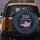 Gold 250th Anniversary USA Map Flag Stars 1776-2026 - Independence Day Patriotic Spare Tire Cover - 2