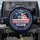 Distressed American Flag We The People 1776 - USA 250th Anniversary (1776-2026) for Veterans Spare Tire Cover - 1