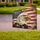 Distressed Bald Eagle American Flag 1776-2026 - USA 250th Anniversary Patriotic Daisy Flowers Yard Sign - 3