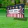 USA 250 Years of Freedom Banner, Gold Stars & Red White Blue Ribbons - 250th Anniversary Yard Sign - 4