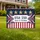 USA 250 Years of Freedom Banner, Gold Stars & Red White Blue Ribbons - 250th Anniversary Yard Sign - 1