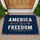 America 250 Years Freedom 1776-2026 - Patriotic Anniversary Heritage Celebration Display Doormat - 1