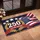 USA 250th Anniversary 1776-2026 Patriotic Gold Emblem Laurel Wreath American Flag Stars Doormat - 4