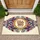USA 250th Anniversary 1776-2026 Patriotic Emblem Scrollwork Stars Red White Blue Doormat - 1
