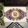 USA 250th Anniversary 1776-2026 Patriotic Emblem Scrollwork Stars Red White Blue Doormat - 6