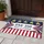USA 250 Years of Freedom Banner, Gold Stars & Red White Blue Ribbons - 250th Anniversary Doormat - 5