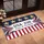 USA 250 Years of Freedom Banner, Gold Stars & Red White Blue Ribbons - 250th Anniversary Doormat - 4