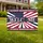 Welcome 250th Anniversary Emblem 1776-2026 Distressed Flag - USA Patriotic Freedom Art Yard Sign - 1