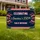 Celebrating America's 250th Independence Day Flag Border Red White Blue Ribbons Gold Stars Yard Sign - 1