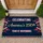 Celebrating America's 250th Independence Day Flag Border Red White Blue Ribbons Gold Stars Doormat - 1