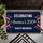 Celebrating America's 250th Independence Day Flag Border Red White Blue Ribbons Gold Stars Doormat - 6