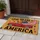 Vintage Red Truck American Flag God Bless America - USA 250th Anniversary (1776-2026) Doormat - 5