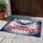 Bald Eagle American Flag 1776-2026 USA 250th Anniversary Freedom Fireworks Star Border Doormat - 5