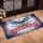 Bald Eagle American Flag 1776-2026 USA 250th Anniversary Freedom Fireworks Star Border Doormat - 4