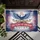 Bald Eagle American Flag 1776-2026 USA 250th Anniversary Freedom Fireworks Star Border Doormat - 6