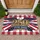 Bald Eagle American Flag 1776-2026 - USA 250th Anniversary Buffalo Plaid Bunting Doormat - 1