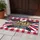Bald Eagle American Flag 1776-2026 - USA 250th Anniversary Buffalo Plaid Bunting Doormat - 5