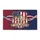 Gold 250 USA Years Shield 1776-2026 - America's 250th Anniversary Patriotic Flag with Bunting Doormat - 3