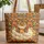 Cat Face Floral Wreath Your Name - Cat Lover Everyday Gift Quilted Tote Bag - 1