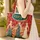 Art Deco Female Figures Golden Leaves Name - Everyday Lifestyle Home Decor Gift Quilted Tote Bag - 4