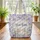 Lupine Wildflower Bunnies Nuzzling Floral Wreath - Wildlife Lover Gift Quilted Tote Bag - 3