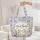 Lupine Wildflower Bunnies Nuzzling Floral Wreath - Wildlife Lover Gift Quilted Tote Bag - 5