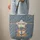 Baby Foxes Nuzzling Cowboy Name Star - Wildlife Lover Gift Quilted Tote Bag - 6