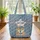 Baby Foxes Nuzzling Cowboy Name Star - Wildlife Lover Gift Quilted Tote Bag - 3