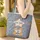 Baby Foxes Nuzzling Cowboy Name Star - Wildlife Lover Gift Quilted Tote Bag - 4
